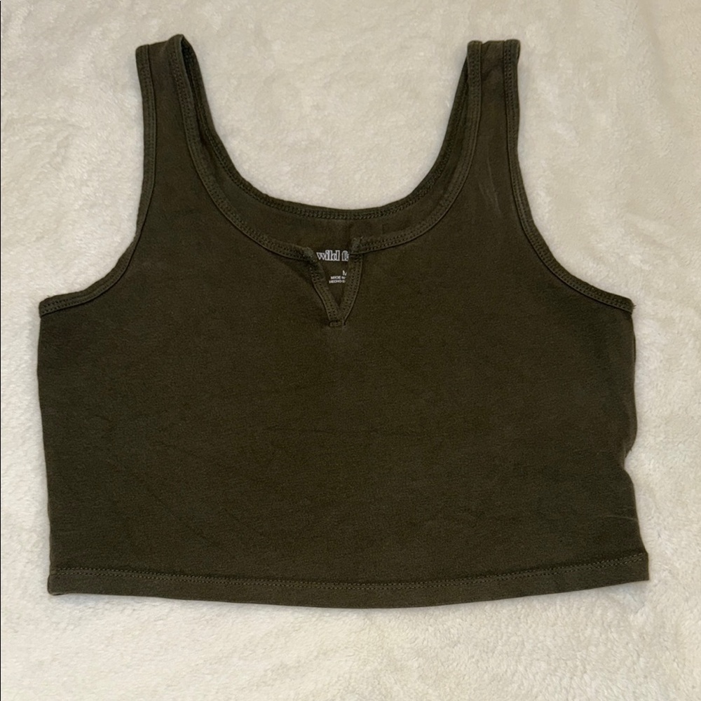 Wild Fable Olive Green Tank Top